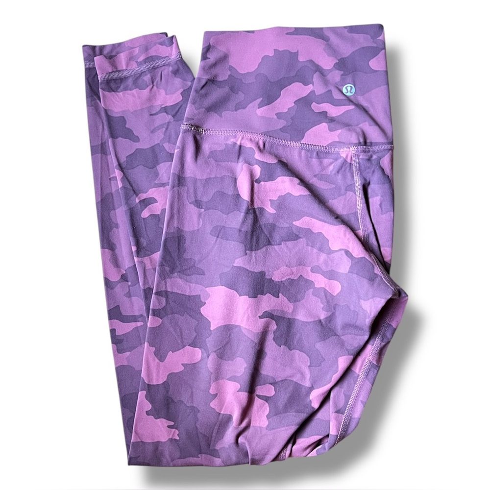 Lululemon Pink Camo Leggings Women's 8